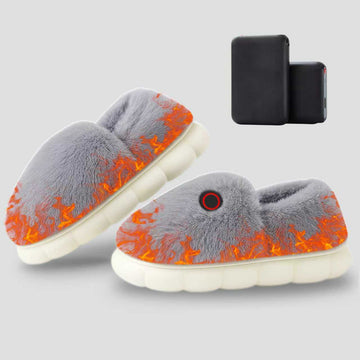 Heated Slippers for Women with 5000mAh Battery – Soft Electric House Shoes for Winter Warmth & Comfort