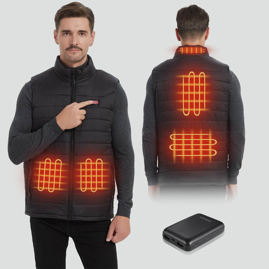 5 heating zones with power bank