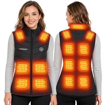 Women's 7.4V Heated Gilet with 15 Heating Zones & 16,000mAh Battery — view 8 of 8