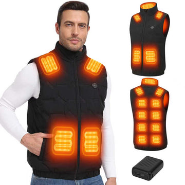 Heated Vest for Men with 20000mAh Battery – 15 Heating Zones for Winter Outdoor Work